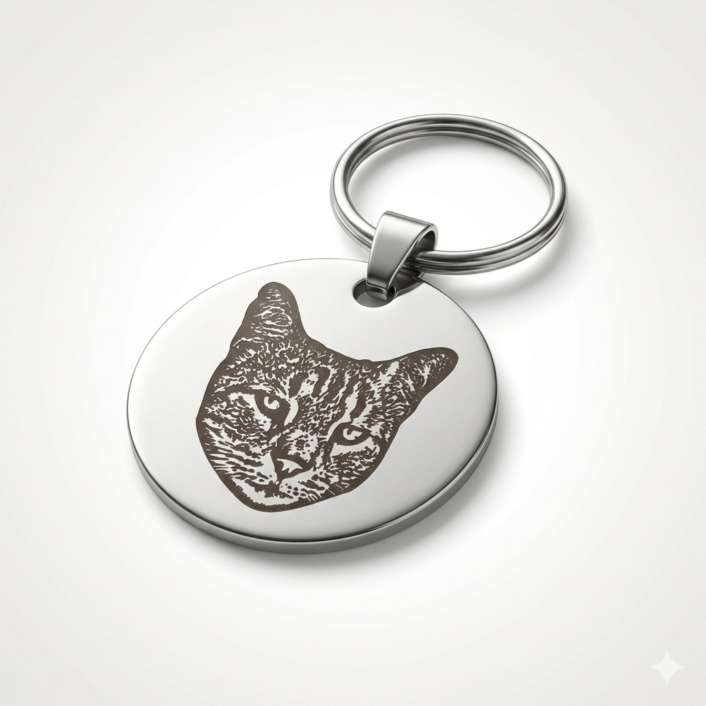 Placa Redonda Personalizada con Fotograbado